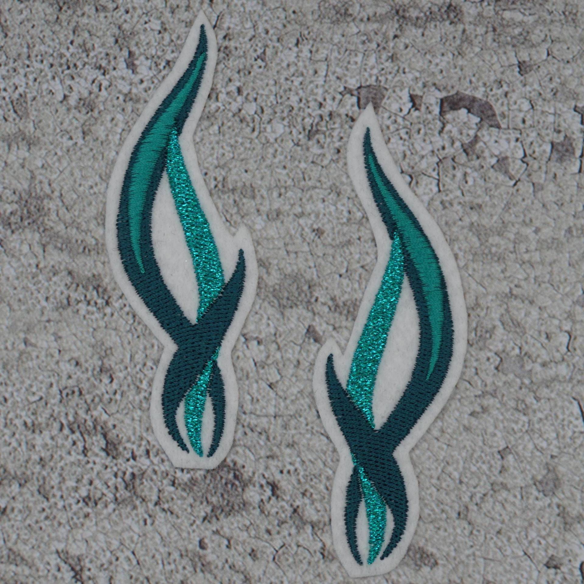 stickaufnäher 2Er-Set Seegras Applikation Aufnäher Schultüte Einschulung von Froschverliebt