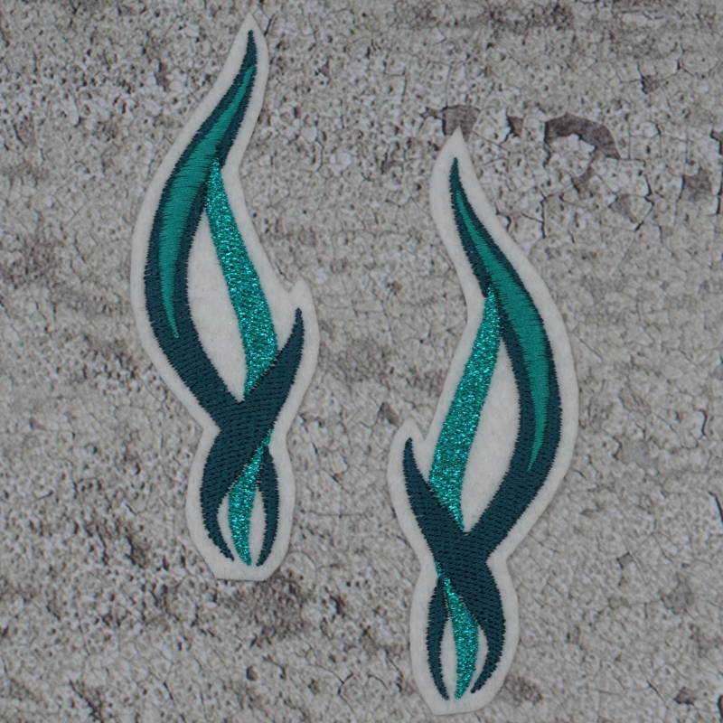 stickaufnäher 2Er-Set Seegras Applikation Aufnäher Schultüte Einschulung von Froschverliebt