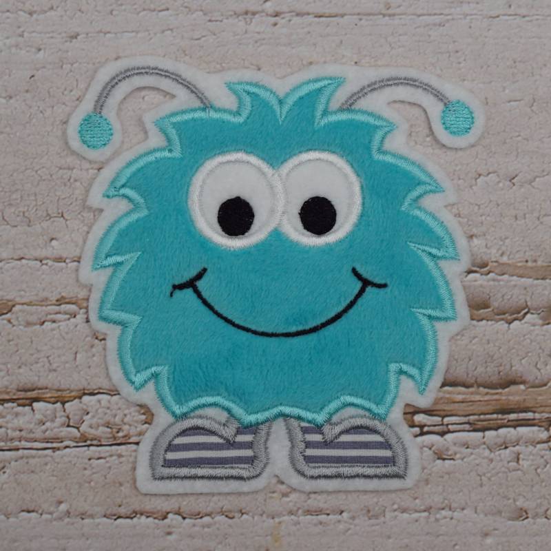 stickaufnäher Alien Monster Mint Aufnäher Applikation Einschulung Schultüte von Froschverliebt
