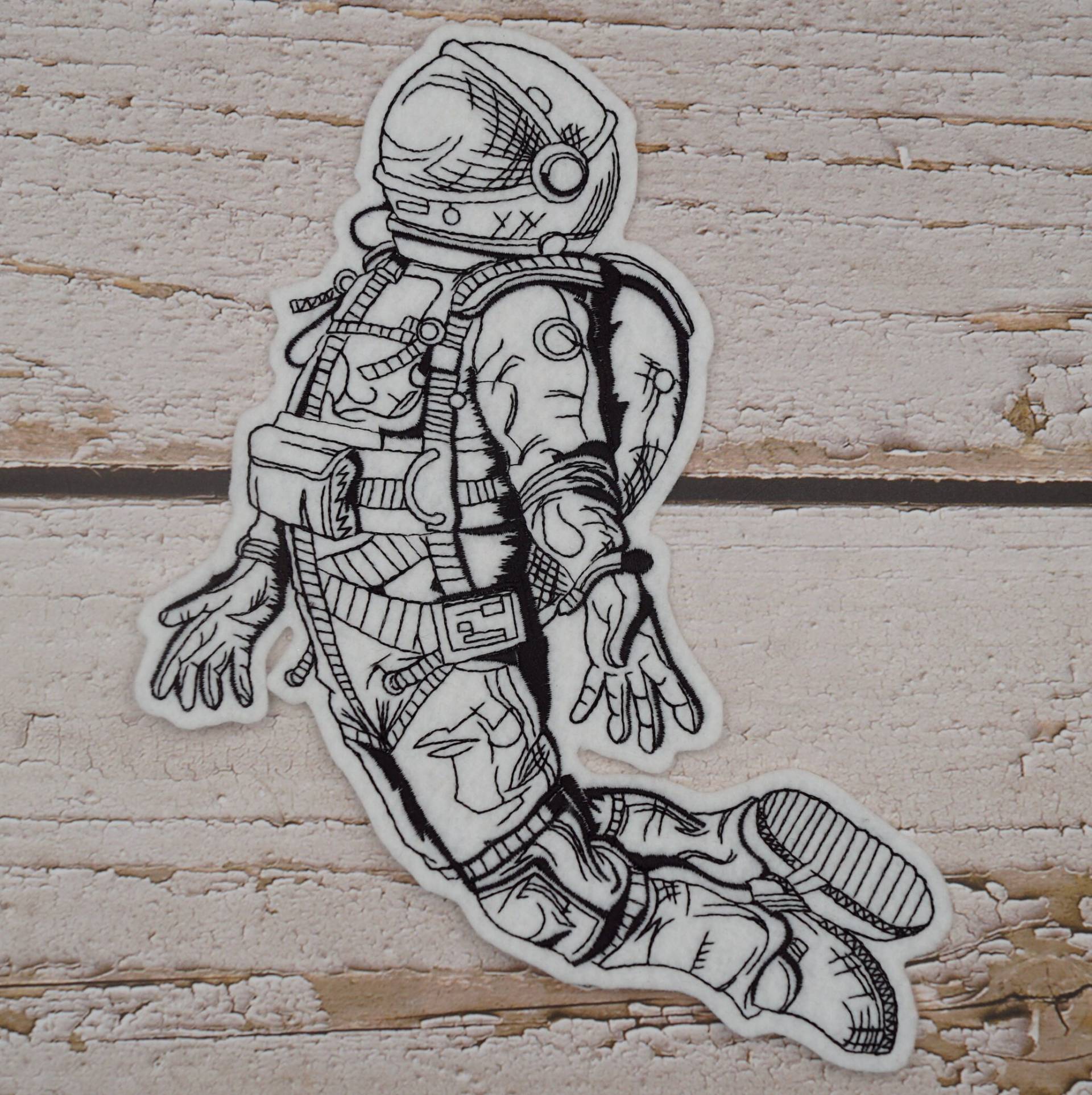 stickaufnäher Astronaut Xxl Aufnäher Applikation Schultüte Einschulung von Froschverliebt