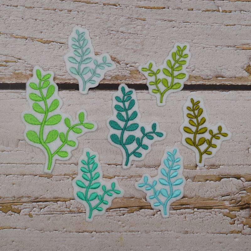 stickaufnäher Meerespflanzen Auswahl Aus 3 Größen Und 7 Farben Aufnäher Schultüte Einschulung Applikation von Froschverliebt