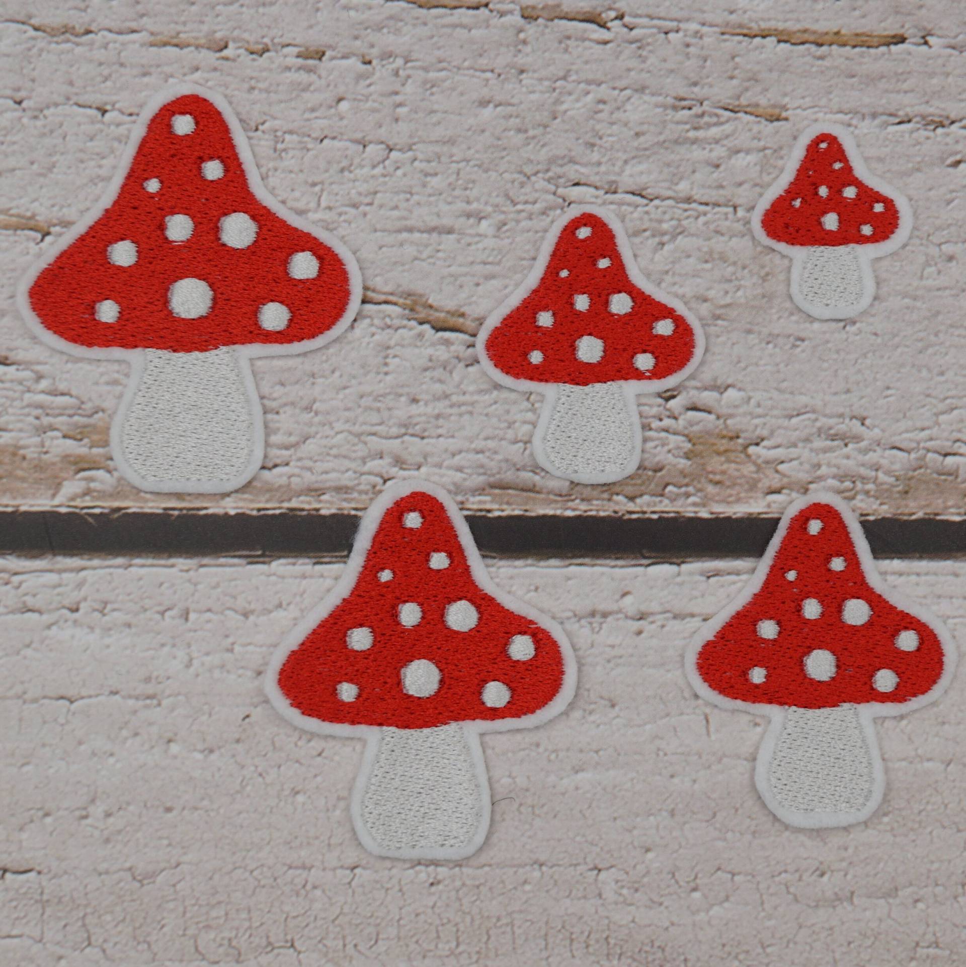 stickaufnäher Pilz in 5 Größen Zur Auswahl/Applikation Aufnäher von Froschverliebt