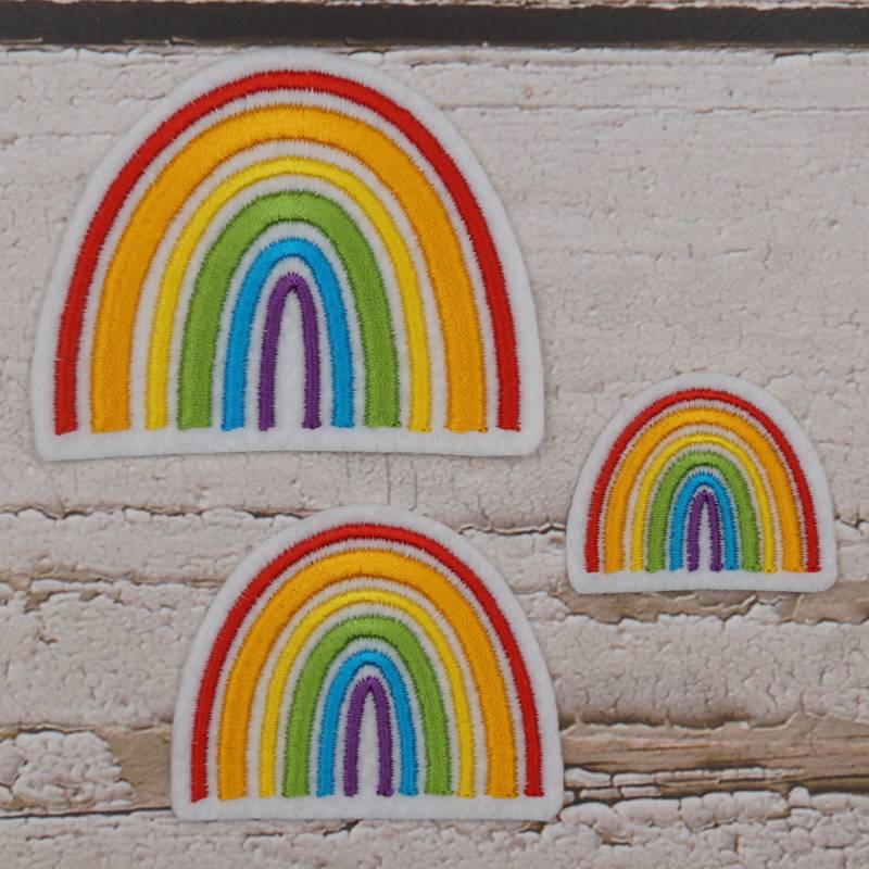 stickaufnäher Regenbogen 3 Größen Zur Auswahl/Aufnäher Applikation von Froschverliebt