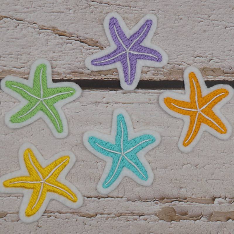 stickaufnäher Seestern 62 Farben Zur Auswahl Applikation Aufnäher von Froschverliebt