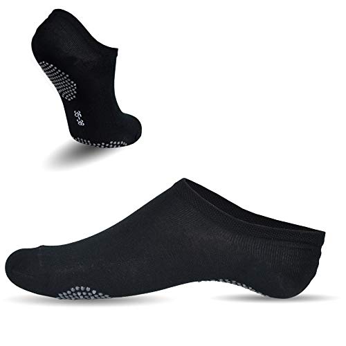 Frostfighter Bambus Sneaker Socken (6x Paar) Herren+Damen Yoga Pilates ABS Sohle (43-46) von Frostfighter