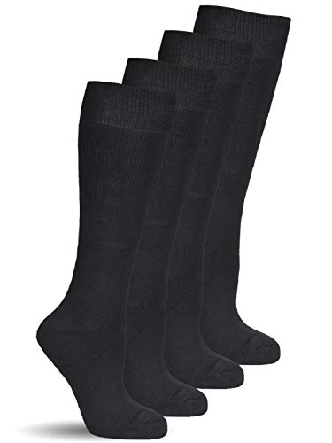 Frostfighter Damen Thermo Kniestrümpfe (4x Paar) Winter Ski Vollfrottee Innenfutter (Schwarz, 35-38) von Frostfighter