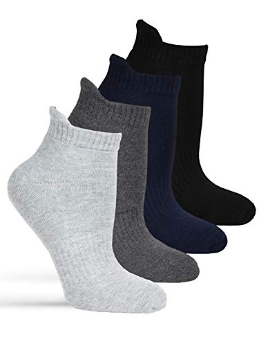 Frostfighter Damen Thermo Sneaker Socken (6x Paar) Winter Vollfrottee Innenfutter (Mehrfarbig - Schwarz Blau Anthrazit Grau, 35-38) von Frostfighter