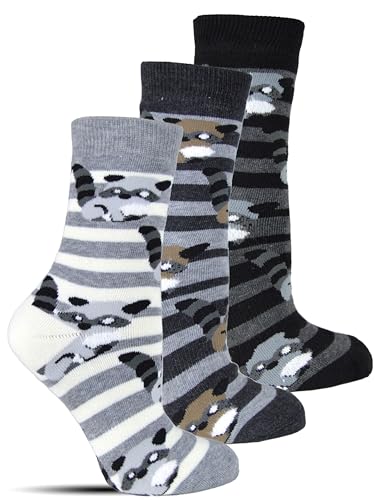 Frostfighter Damen Thermosocken (6x Paar) warme Wintersocken dicke weiche Strümpfe Vollfrottee Innenfutter (39-42, Muster 1) von Frostfighter