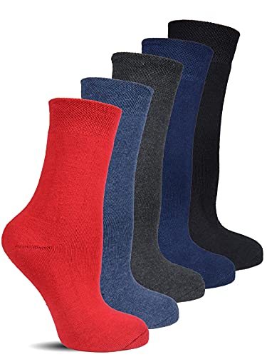 Frostfighter Damen Thermosocken ohne Gummi (6x Paar) Wintersocken Baumwolle Ski Vollfrottee Innenfutter (Bunt, 39-42) von Frostfighter