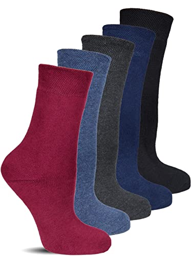Frostfighter Damen Thermosocken ohne Gummi (6x Paar) Wintersocken Baumwolle Ski Vollfrottee Innenfutter (as3, numeric, numeric_35, numeric_38, regular, regular, Bunt 3, 35-38) von Frostfighter