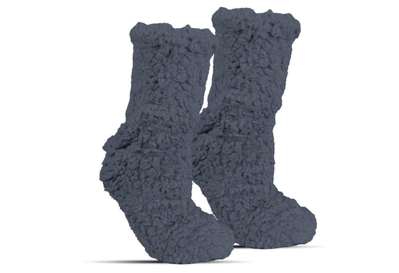 Frostfighter Haussocken Damen Hüttensocken mit ABS Stoppersohle (1-Paar) Hüttenschuhe, Teddyfutter, dicke sehr warme gefütterte Socken von Frostfighter