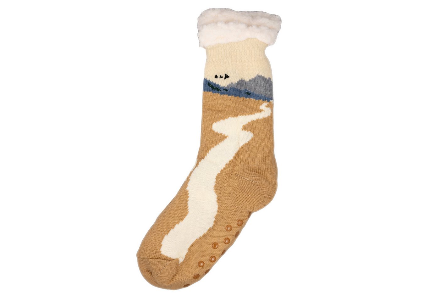 Frostfighter Haussocken Damen Hüttensocken mit ABS Stoppersohle (1-Paar) Hüttenschuhe, Wolkenfutter, dicke warme gefütterte Socken, Gr.35-41 von Frostfighter