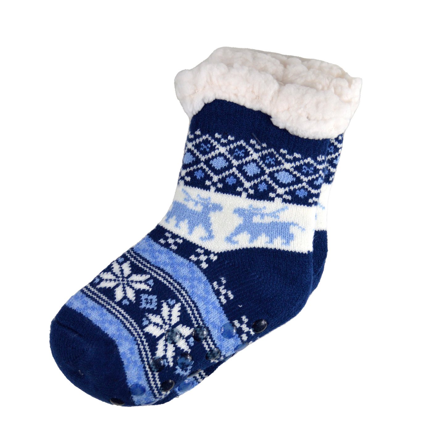 Frostfighter Haussocken Jungen Hüttensocken mit ABS Stoppersohle (1-Paar) Hüttenschuhe, Wolkenfutter, dicke sehr warme gefütterte Socken von Frostfighter