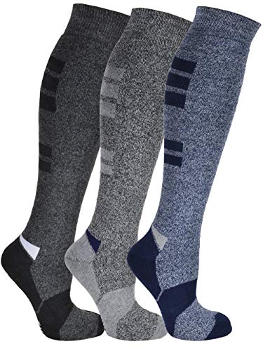 Frostfighter Herren Thermo Kniestrümpfe (4x Paar) Winter Ski Vollfrottee Innenfutter (DE/NL/SE/PL, Numerisch, 47, 50, Regular, Regular) von Frostfighter