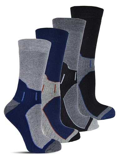 Frostfighter Herren Thermosocken (6x Paar) Winter Ski Strümpfe Vollfrottee Innenfutter (39-42, Muster 1) von Frostfighter