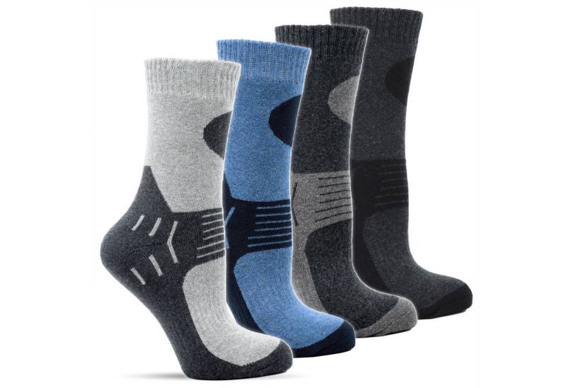 Frostfighter Socken Herren Wintersocken, Thermosocken (6-Paar,4 verschiedene Farben) fusselfreies Vollfrottee Innenfutter, dicke warme Socken von Frostfighter