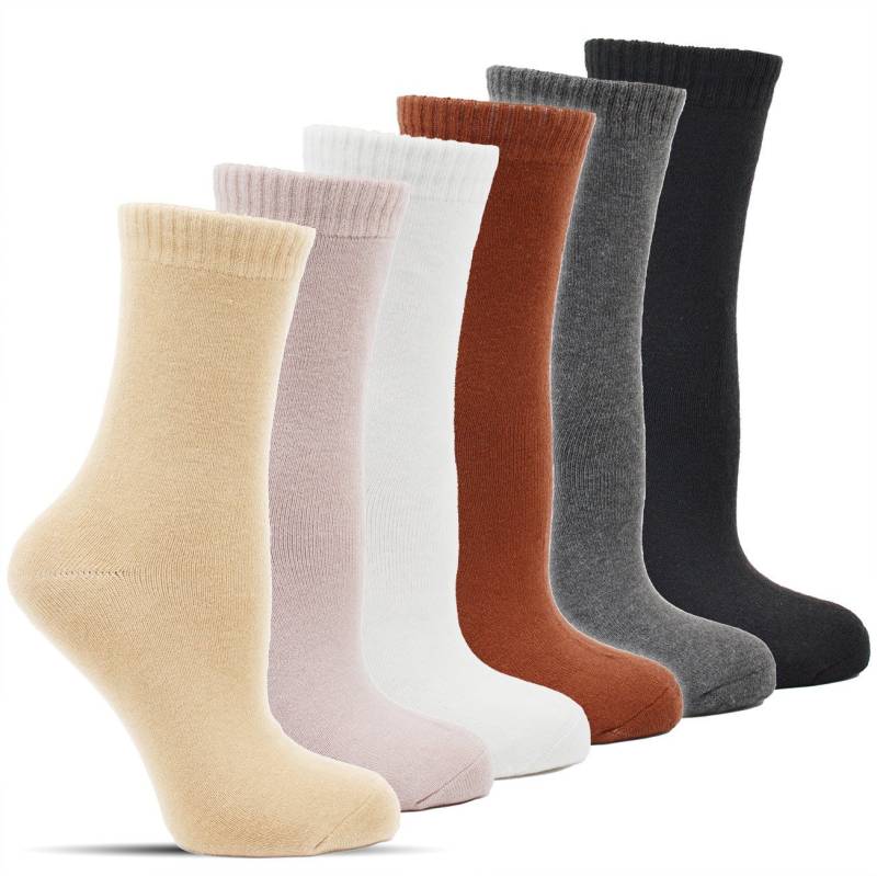 Frostfighter Thermosocken Damen Wintersocken (6-Paar) fusselfreies Vollfrottee Innenfutter, warme dicke bunte farbige Socken von Frostfighter