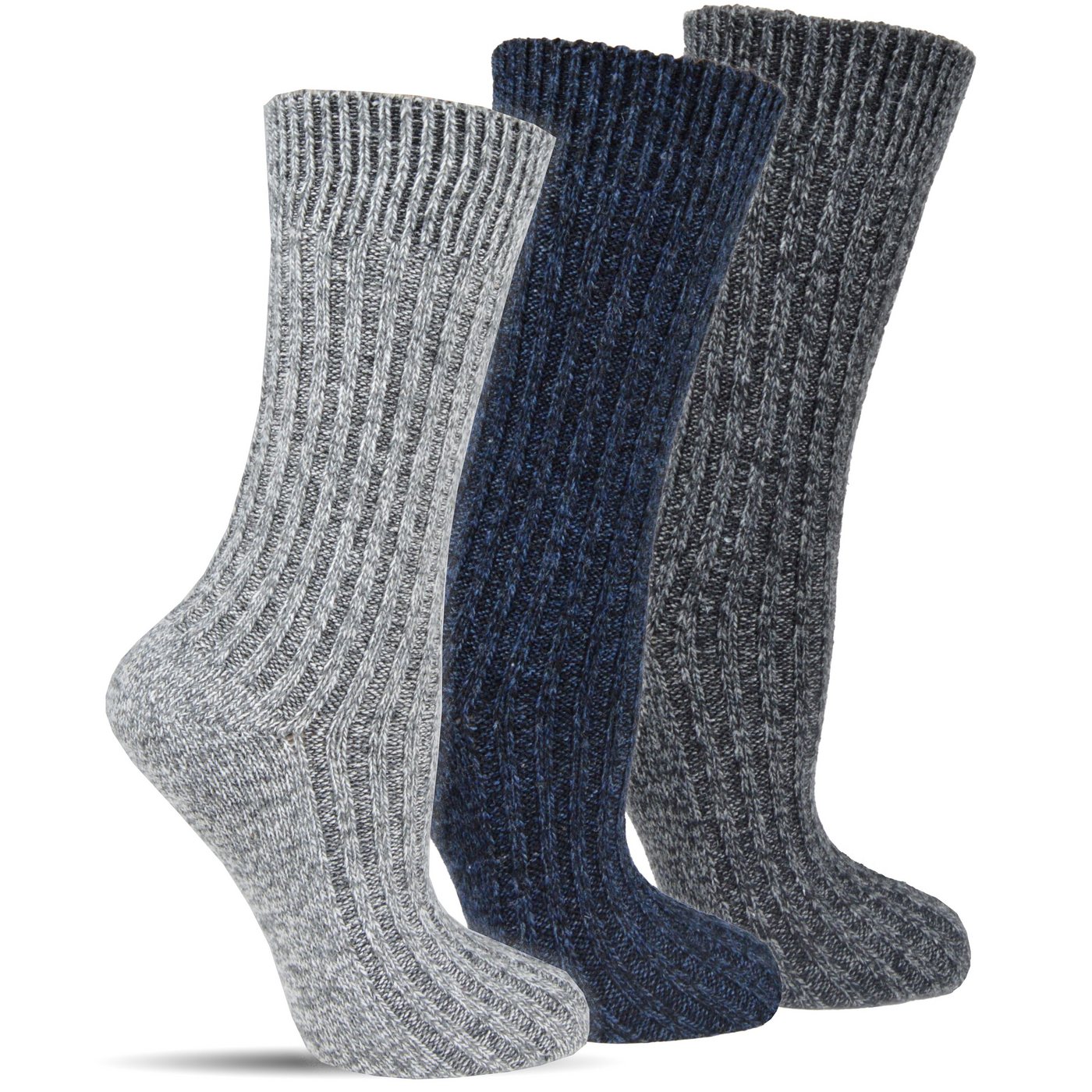 Frostfighter Thermosocken Herren Norweger Wintersocken (Beutel, 4-Paar, 3 verschiedene Farben) Thermosocken von Frostfighter