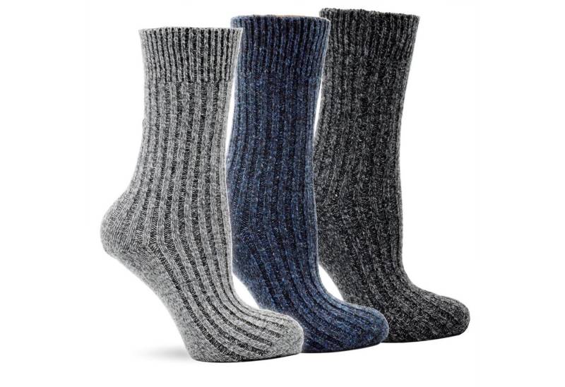 Frostfighter Thermosocken Herren Norweger Wintersocken (4-Paar, 3 verschiedene Farben) Thermosocken von Frostfighter
