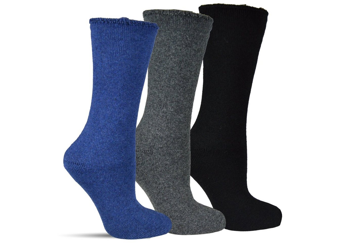 Frostfighter Thermosocken Herren Wintersocken (3-Paar) fusselfreies dickes Innenfutter, sehr dicke warme gefütterte Socken von Frostfighter