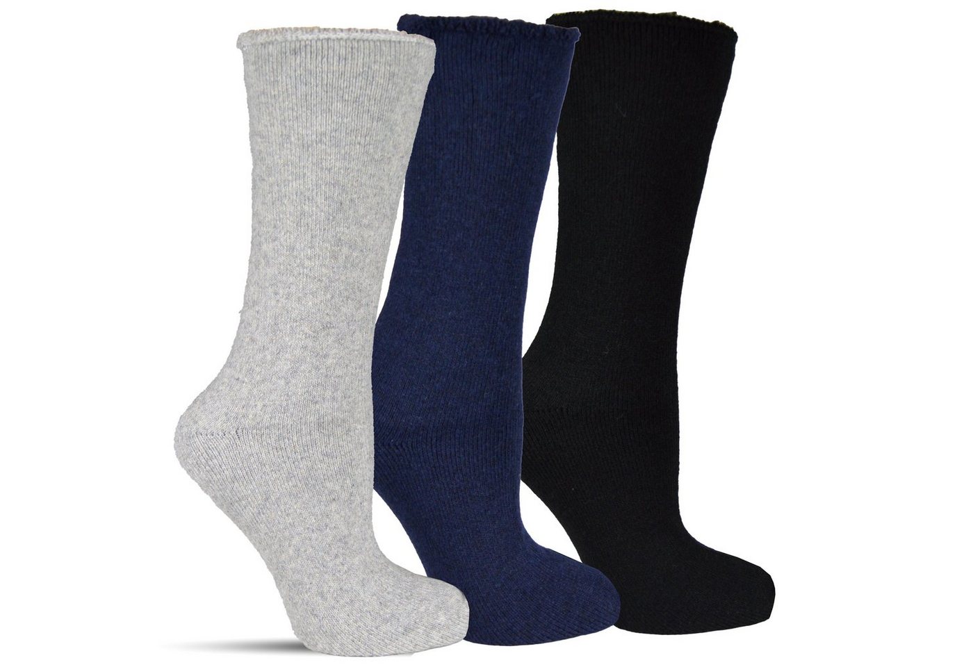 Frostfighter Thermosocken Herren Wintersocken (3-Paar) fusselfreies dickes Innenfutter, sehr dicke warme gefütterte Socken von Frostfighter