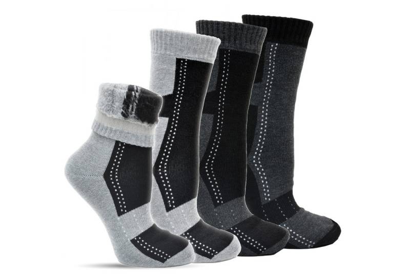 Frostfighter Thermosocken gefütterte Herren Wintersocken (6-Paar) sehr warmes weiches Innenfutter von Frostfighter