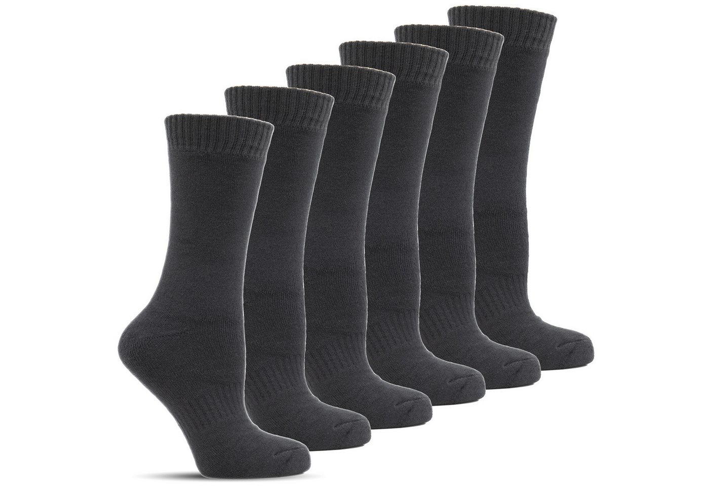 Frostfighter Thermosocken Thermo-Bambussocken Wintersocken (6-Paar) dicke warme gefütterte schwarze Socken von Frostfighter