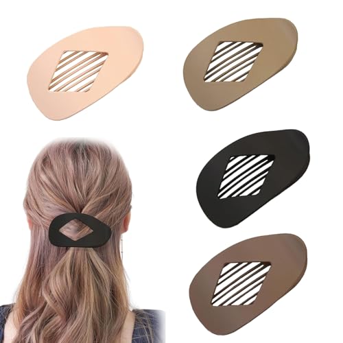FrostyFlair Haarklammer, 4 Stück Entenschnabel Haarspange, Schlicht Elegant Haarklammern, Haarspangen Damen für Lockig Glatt, Haarklammer Flach, Hair Clip FrostyFlair Haarklammer, 4 Stück Entenschnabel Haarspange, Schlicht Elegant Haarklammern, Haarspangen Damen für Lockig Glatt, Haarklammer Flach, Hair Clip von FrostyFlair