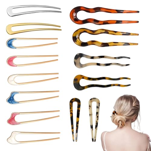 FrostyFlair Haarnadeln, 14 Stück U-förmige French Pin, Französische Haarspange, Bobby Pins, Hair Clip, Haarklemmen Damen, French Twist Hair Pin FrostyFlair Haarnadeln, 14 Stück U-förmige French Pin, Französische Haarspange, Bobby Pins, Hair Clip, Haarklemmen Damen, French Twist Hair Pin von FrostyFlair