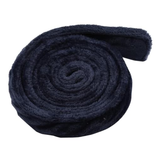 Ersatz-Bademantel-Krawatte aus Flanell, Plüsch-Flanellgürtel, Bademantelgürtel, Ersatz-Fleece, Hotel-Bademantelgürtel, 9 Farben und 3 Stärken zur Auswahl, Marineblau, verdickt, 170-200cm von Frotox