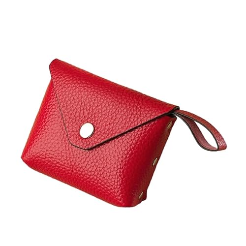 Frotox Männer Brieftasche Visitenkarte Münze Geldbörse Kleingeld Tasche Frauen Kartenhalter Tragbare Reise Karten Organizer Casual Use Mini Umschlag Brieftasche, rot von Frotox