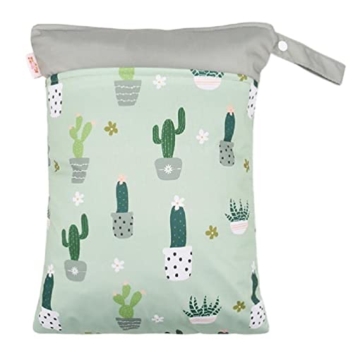 Frotox Trockene Nasstaschen Babywindelaufbewahrung Waschbare Babywindeltasche Säuglingstuchwindel Wetbag Wiederverwendbare Babywindelorganisator Wickeltasche Babymädchen von Frotox