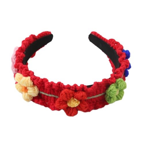 Gehäkelte Haarbänder Für Fotostudios Auffällige Requisiten Für Ostern Festival Party Alltag Kopfbedeckung Blumen Haar Accessoires B von Frotox