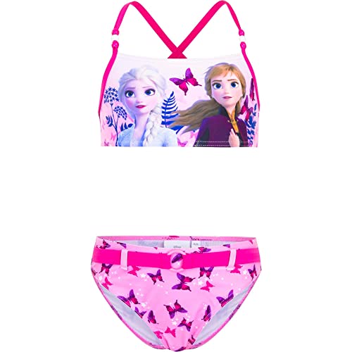 Die Eiskönigin Frozen Mädchen Bikini Bademode Anna und ELSA (Pink, Größe 104) von Frozen - Die Eiskönigin