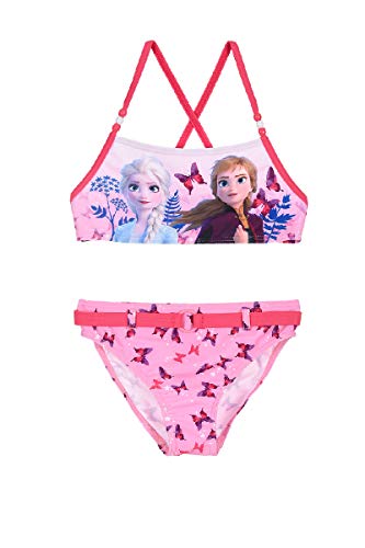 Die Eiskönigin Frozen Mädchen Bikini Bademode Anna und ELSA (Rosa 2, Größe 104) von Frozen - Die Eiskönigin