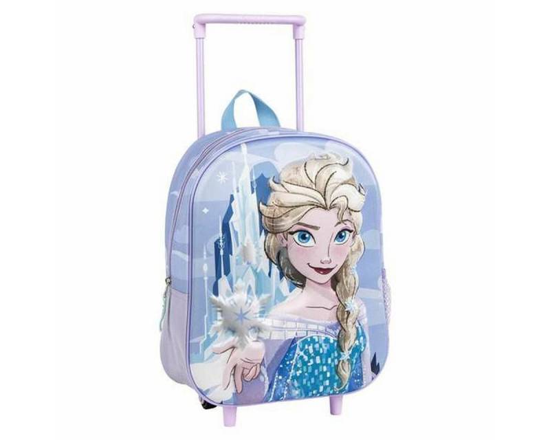 Frozen Rucksack Kinder Rucksack 3D mit Rädern Frozen Blau Lila 25,0 x 31,0 x 10,0 cm von Frozen