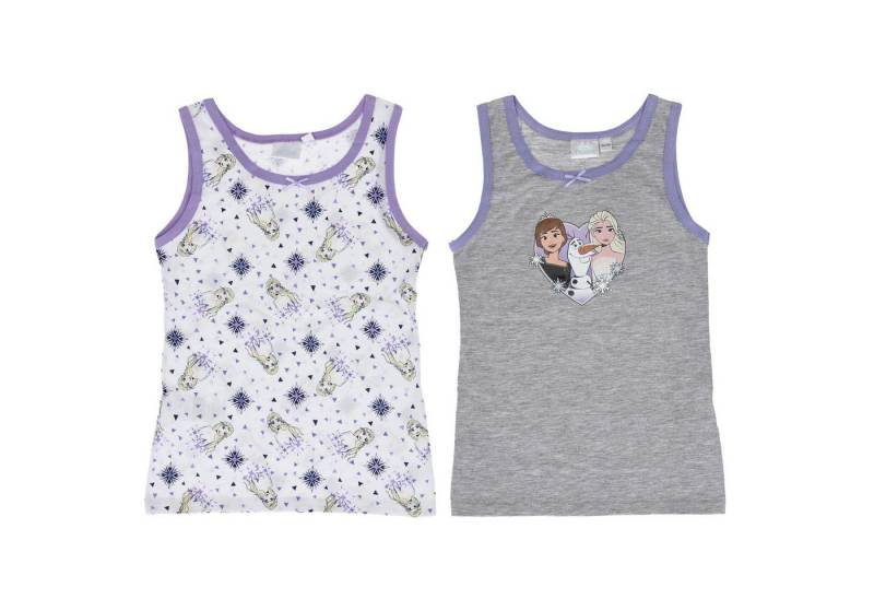 Frozen Unterhemd Frozen Unterhemd Shirt 2er Pack 100% Baumwolle für Mädchen Unterwäsche von Frozen