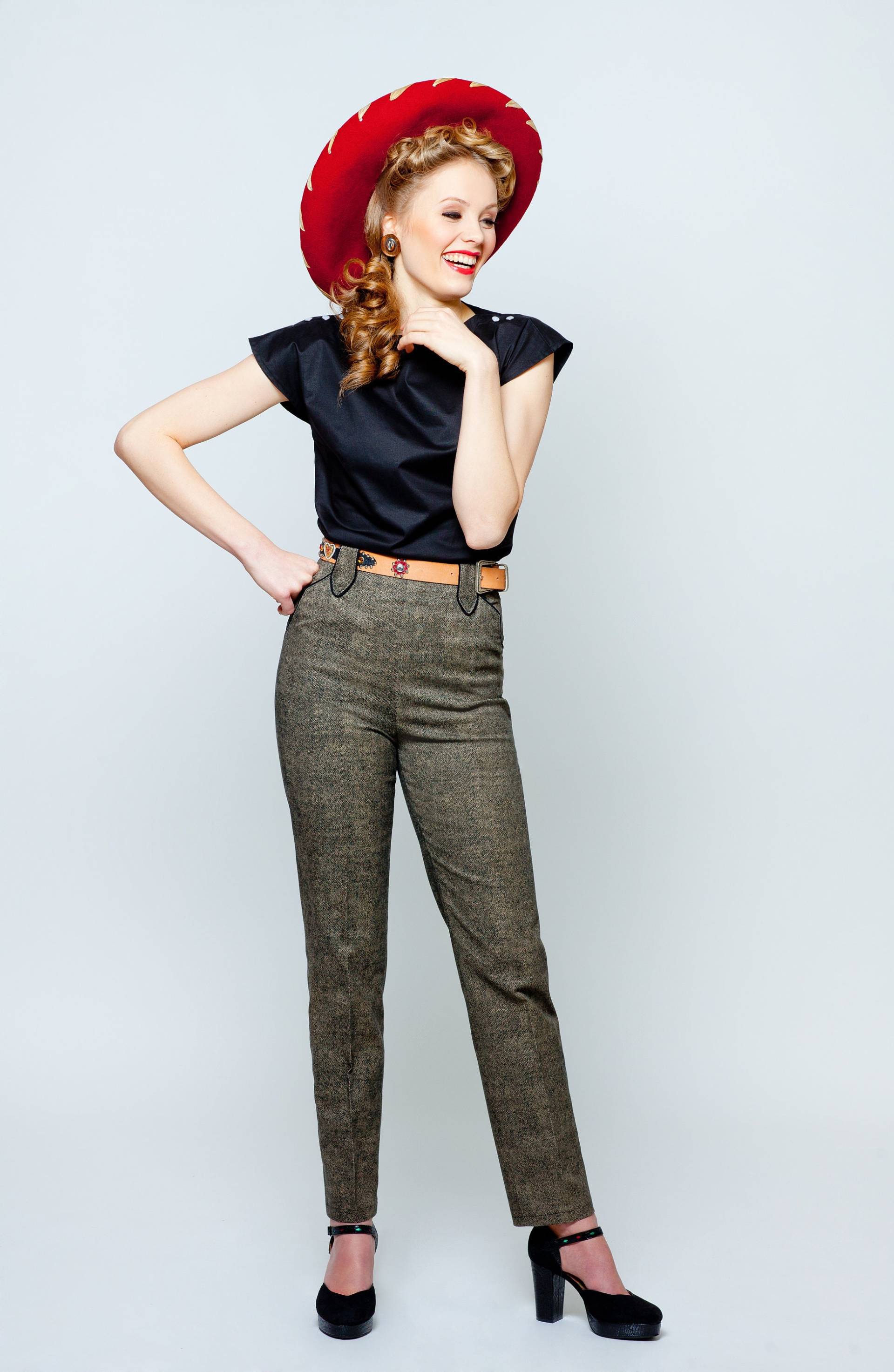 Bluse "Nashville Black" Im Vintage Stil Bluse "Nashville Black" Im Vintage Stil von FrozenHibiscus