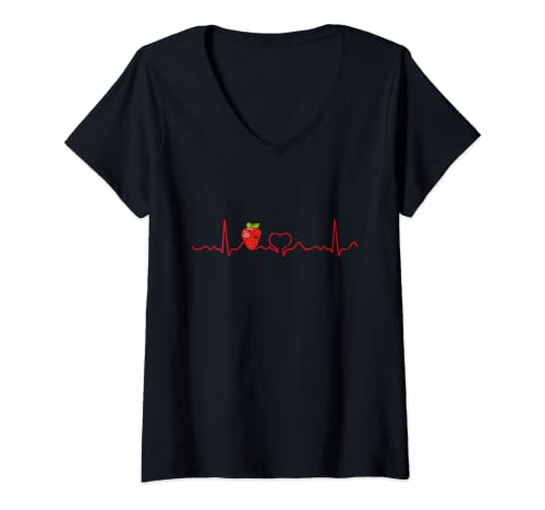 Fruchtige Lustige Planzen Halloween Kostüme Damen Süße Erdbeeren Beerenliebhaber Erdbeere und Vegane Gärtner T-Shirt mit V-Ausschnitt Schwarz S Fruchtige Lustige Planzen Halloween Kostüme Damen Süße Erdbeeren Beerenliebhaber Erdbeere und Vegane Gärtner T-Shirt mit V-Ausschnitt Schwarz S von Fruchtige Lustige Planzen Halloween Kostüme