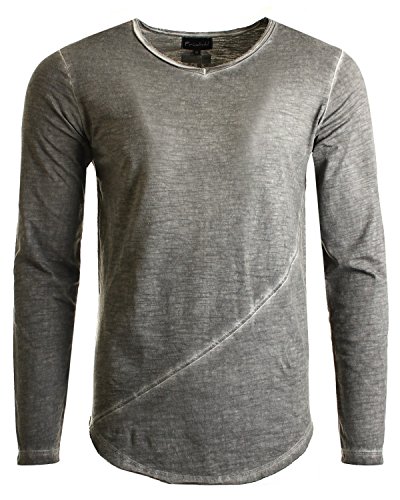 Früchtl Herren Langarmshirt, Dark-Grey, M von Früchtl