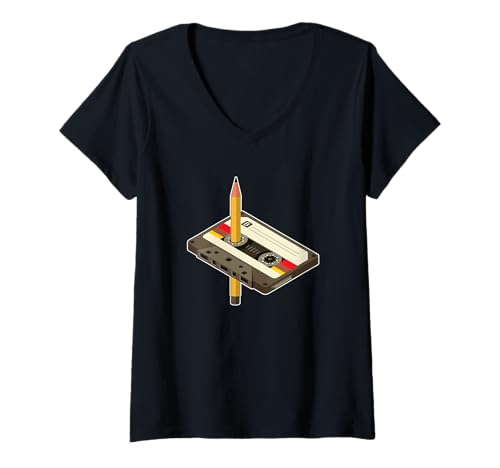 Damen Früher War Alles Besser Ich Bin Von Früher - Retro 80s 90s T-Shirt mit V-Ausschnitt Damen Früher War Alles Besser Ich Bin Von Früher - Retro 80s 90s T-Shirt mit V-Ausschnitt von Früher War Alles Besser Ich Bin Von Früher - Retro