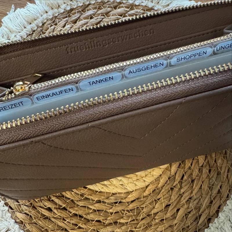 Große Geldbörse Für Die Umschlagmethode | Portemonnaie Budgeting Weiches Material von Fruehlingserwachen