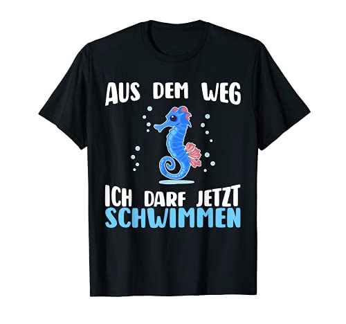 Seepferdchen bestanden Schwimm Abzeichen Kinder T-Shirt Seepferdchen bestanden Schwimm Abzeichen Kinder T-Shirt von Frühschwimmer Geschenk Seepferdchen Abzeichen