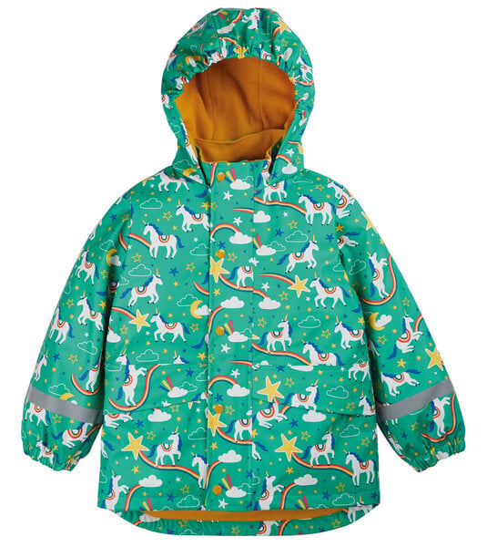 Frugi Bunte Kinder Regenjacke aus Post-Consumer-Polyester von Frugi