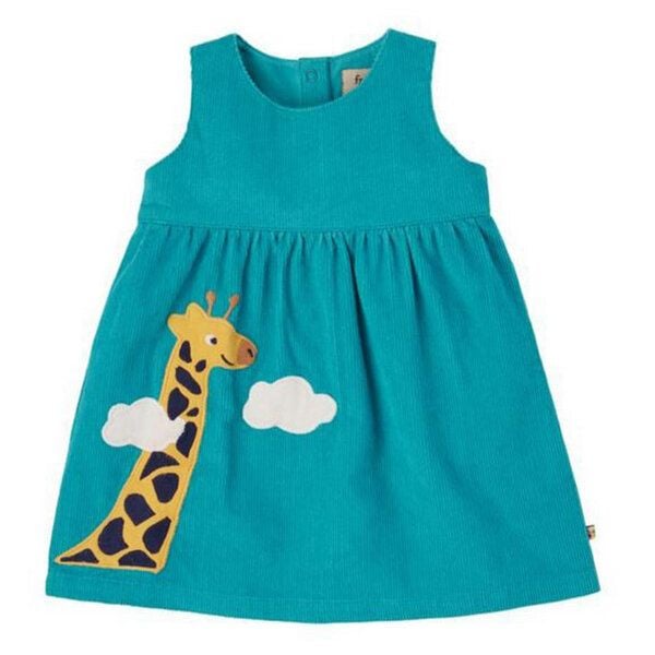 Frugi Cordkleid Lily Giraffe camper blue von Frugi