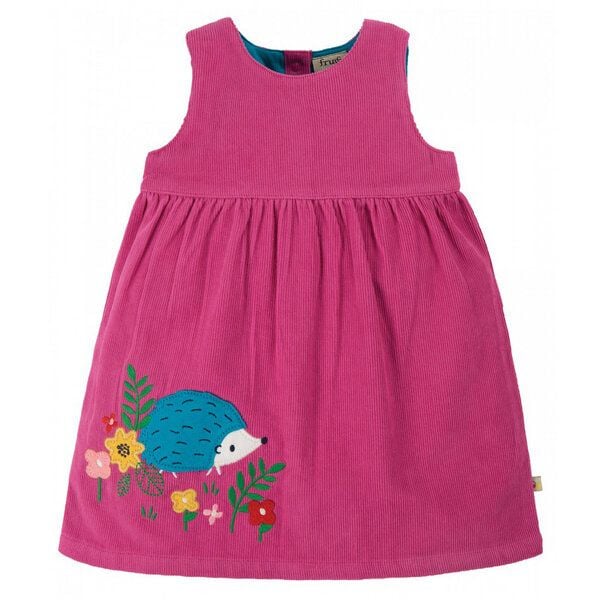 Frugi Cordkleid Lily Igel-Liebe in pink von Frugi