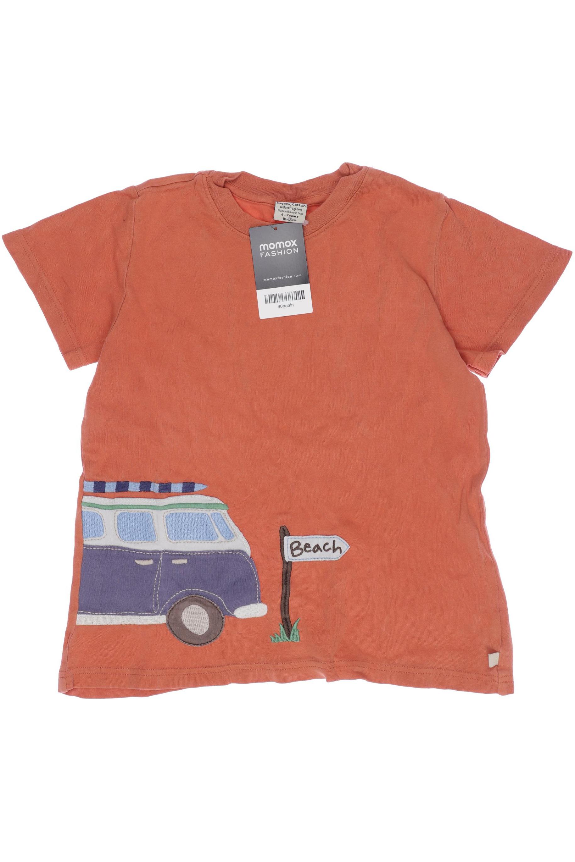 Frugi Herren T-Shirt, orange, Gr. 116 von Frugi
