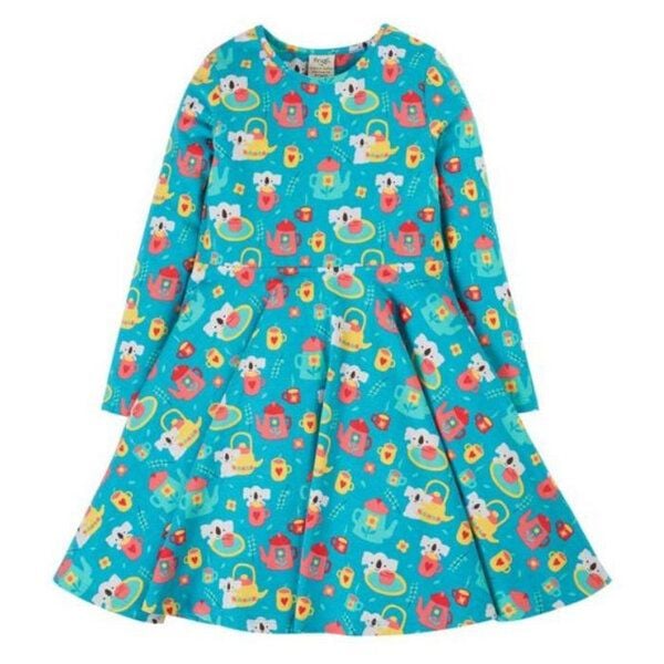 Frugi Kleid Koala Tea Time Sofia Skater Dress von Frugi