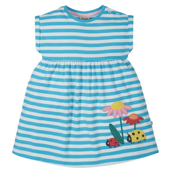 Frugi Kleid Streifen Marienäfer - Bio-Baumwolle von Frugi