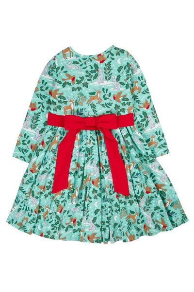Frugi Party-Kleid mit Weihnachts-Print von Frugi
